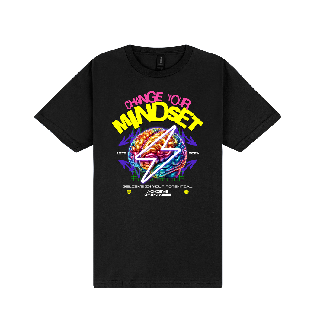 Mindset T-Shirt - DTF Printed Gildan Unisex Tee - 100% Ring-Spun Cotton