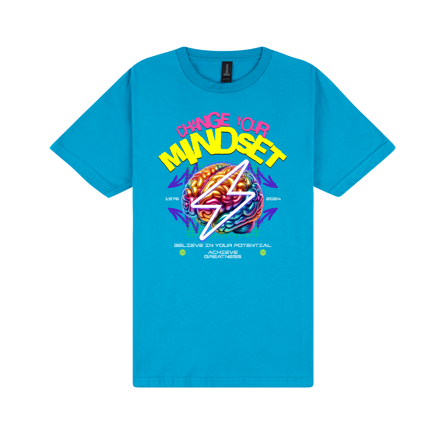 Mindset T-Shirt - DTF Printed Gildan Unisex Tee - 100% Ring-Spun Cotton