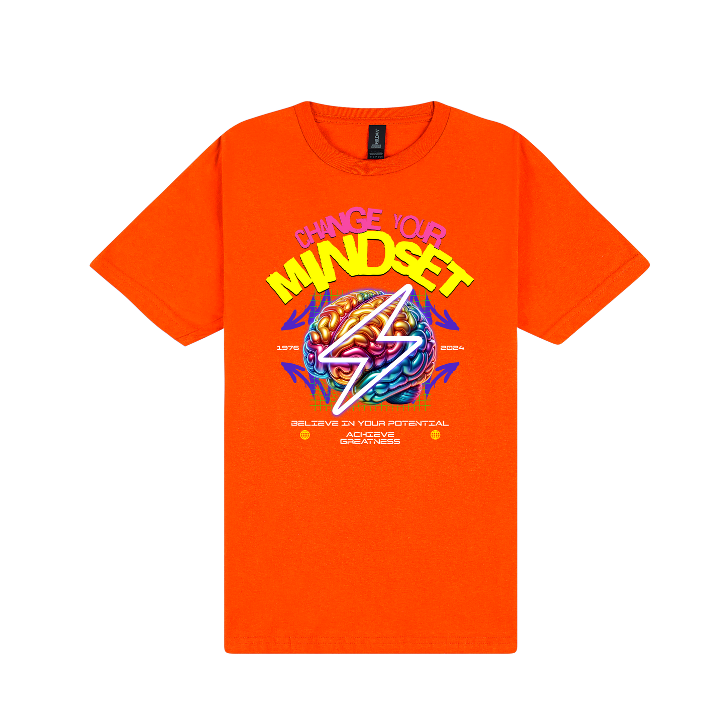 Mindset T-Shirt - DTF Printed Gildan Unisex Tee - 100% Ring-Spun Cotton