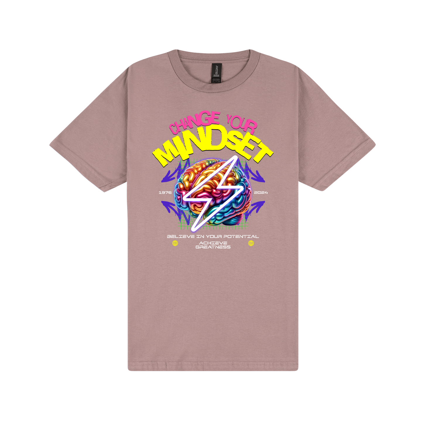 Mindset T-Shirt - DTF Printed Gildan Unisex Tee - 100% Ring-Spun Cotton