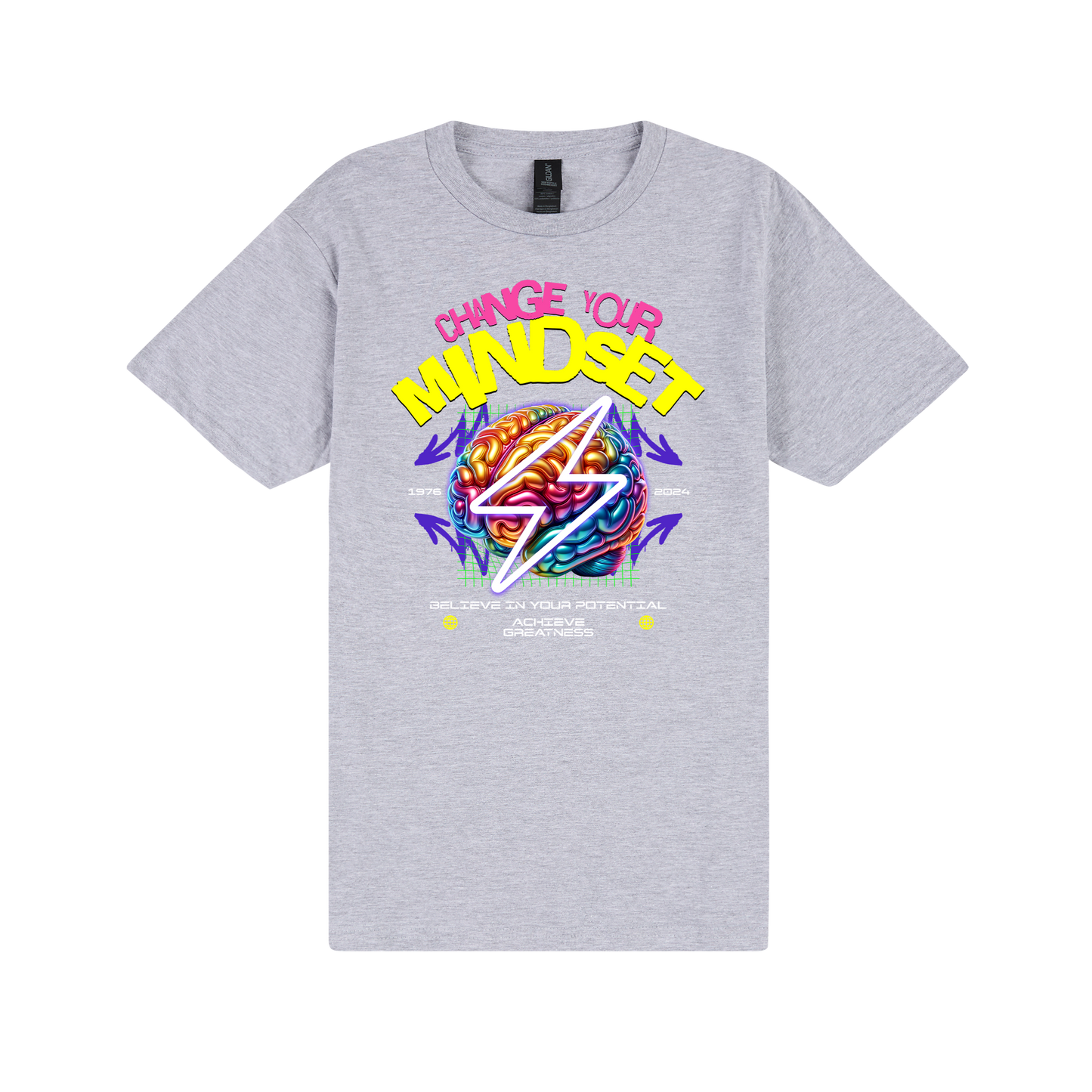 Mindset T-Shirt - DTF Printed Gildan Unisex Tee - 100% Ring-Spun Cotton