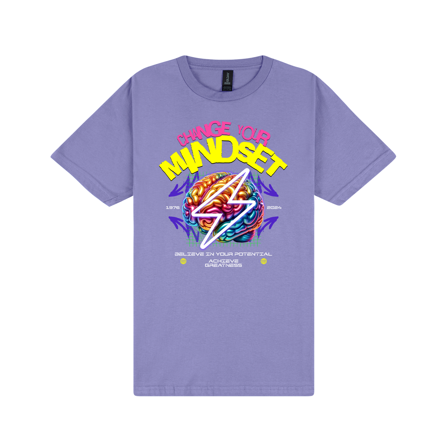 Mindset T-Shirt - DTF Printed Gildan Unisex Tee - 100% Ring-Spun Cotton