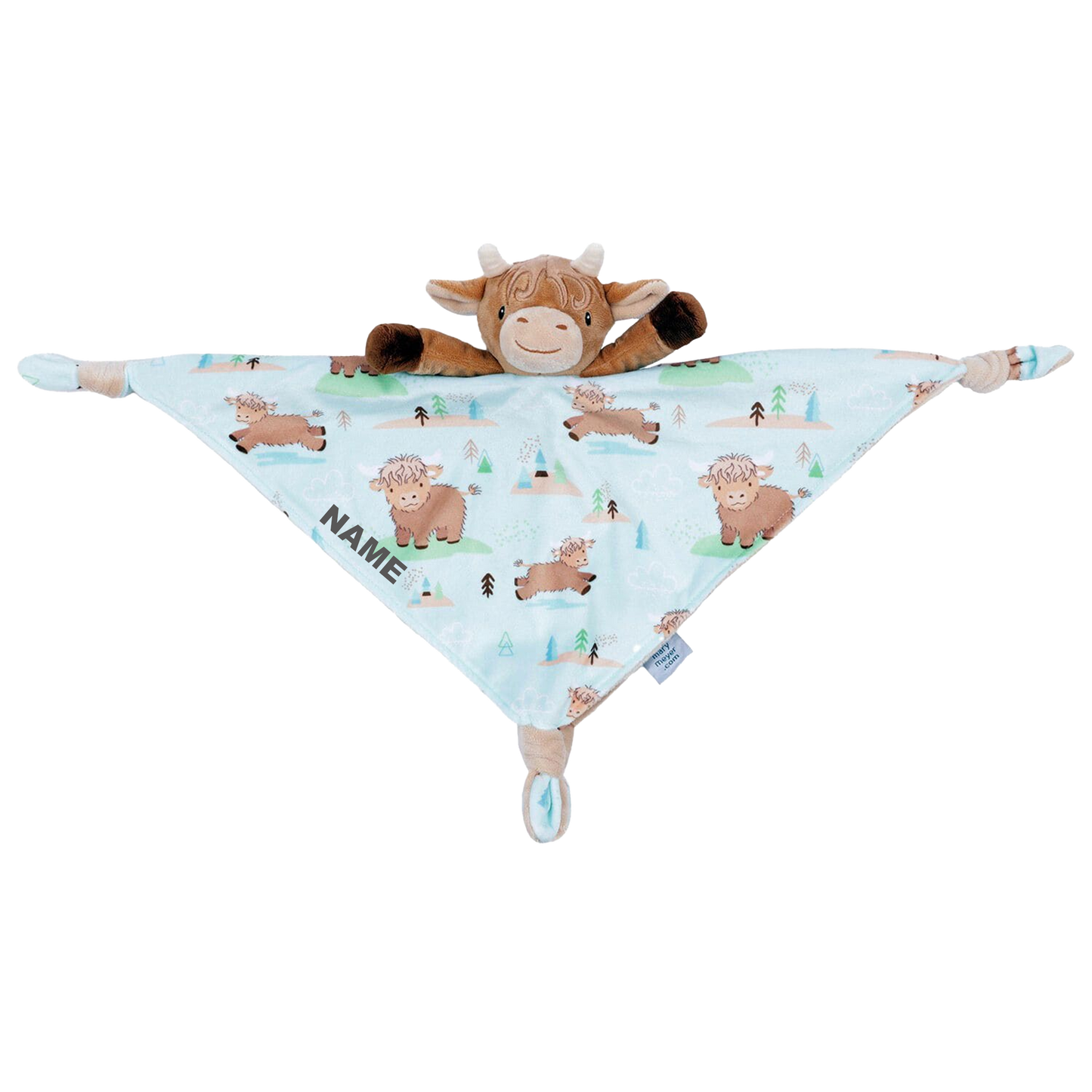 Mary Meyer Highland Cow Taggie – Personalised Baby Comforter