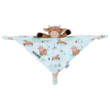 Load image into Gallery viewer, Mary Meyer®️ Highland Cow Taggie – Personalised Baby Comforter
