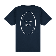 Load image into Gallery viewer, Custom Logo Navy T-Shirt - DTF Printed Tee - Personalised Decoration Service on Gildan Softstyle
