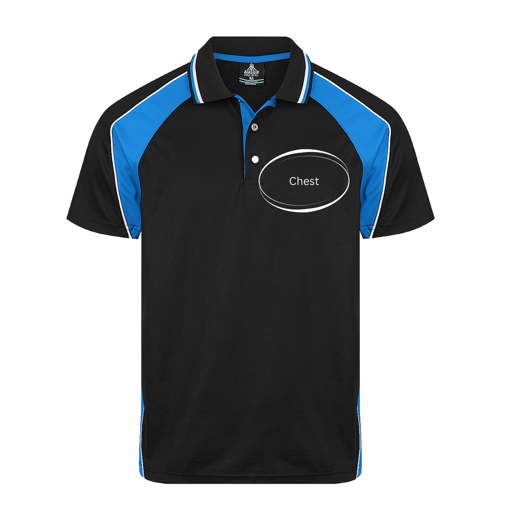 Custom Logo Polo - Aussie Pacific Panorama DTF Printed Shirt
