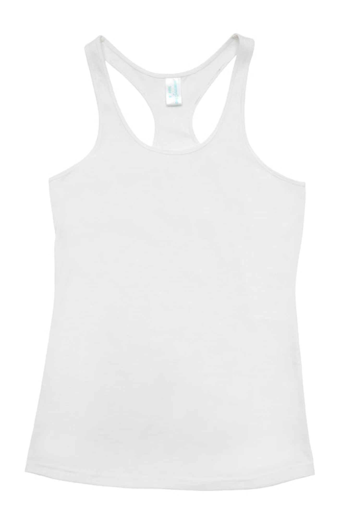 White tank top on a white background