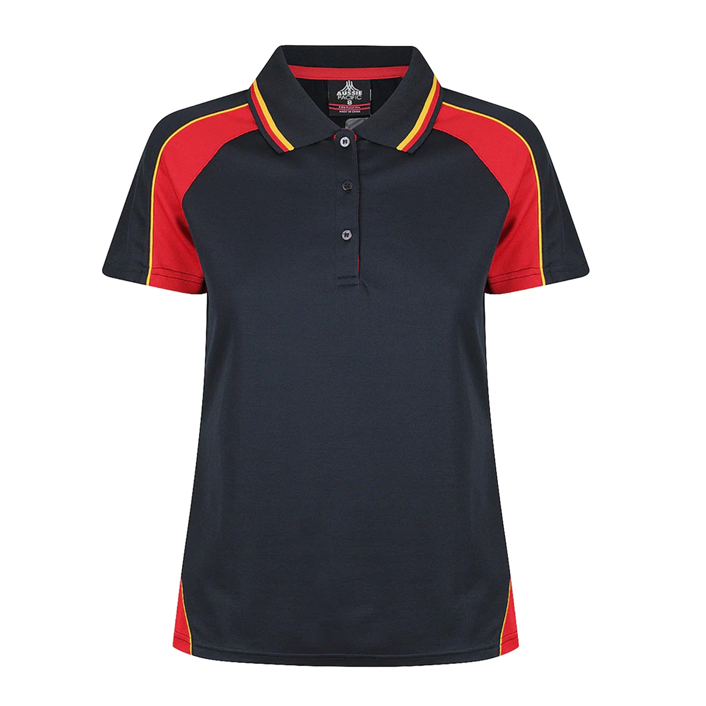 Aussie Pacific Panorama DTF Printed Ladies Polo Custom Logo