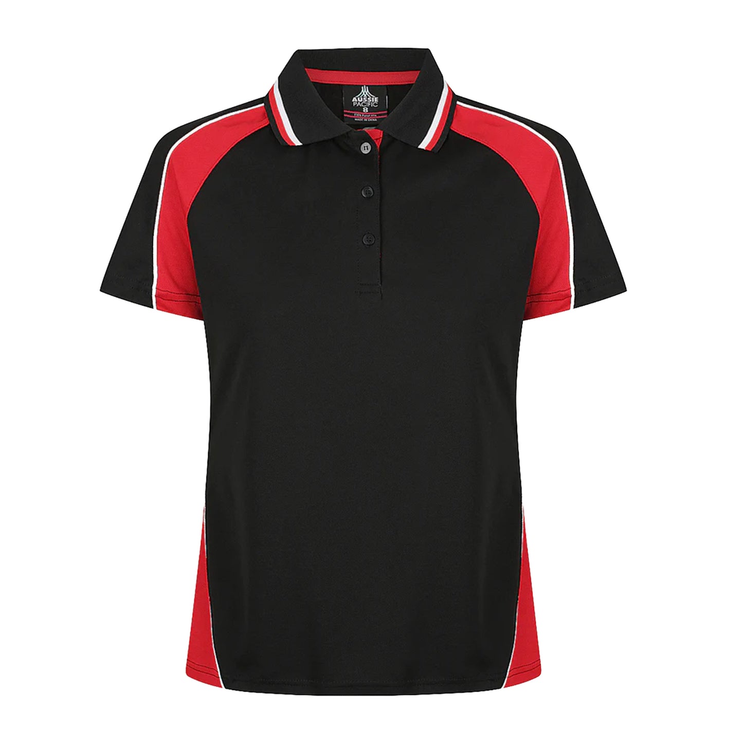 Aussie Pacific Panorama DTF Printed Ladies Polo Custom Logo
