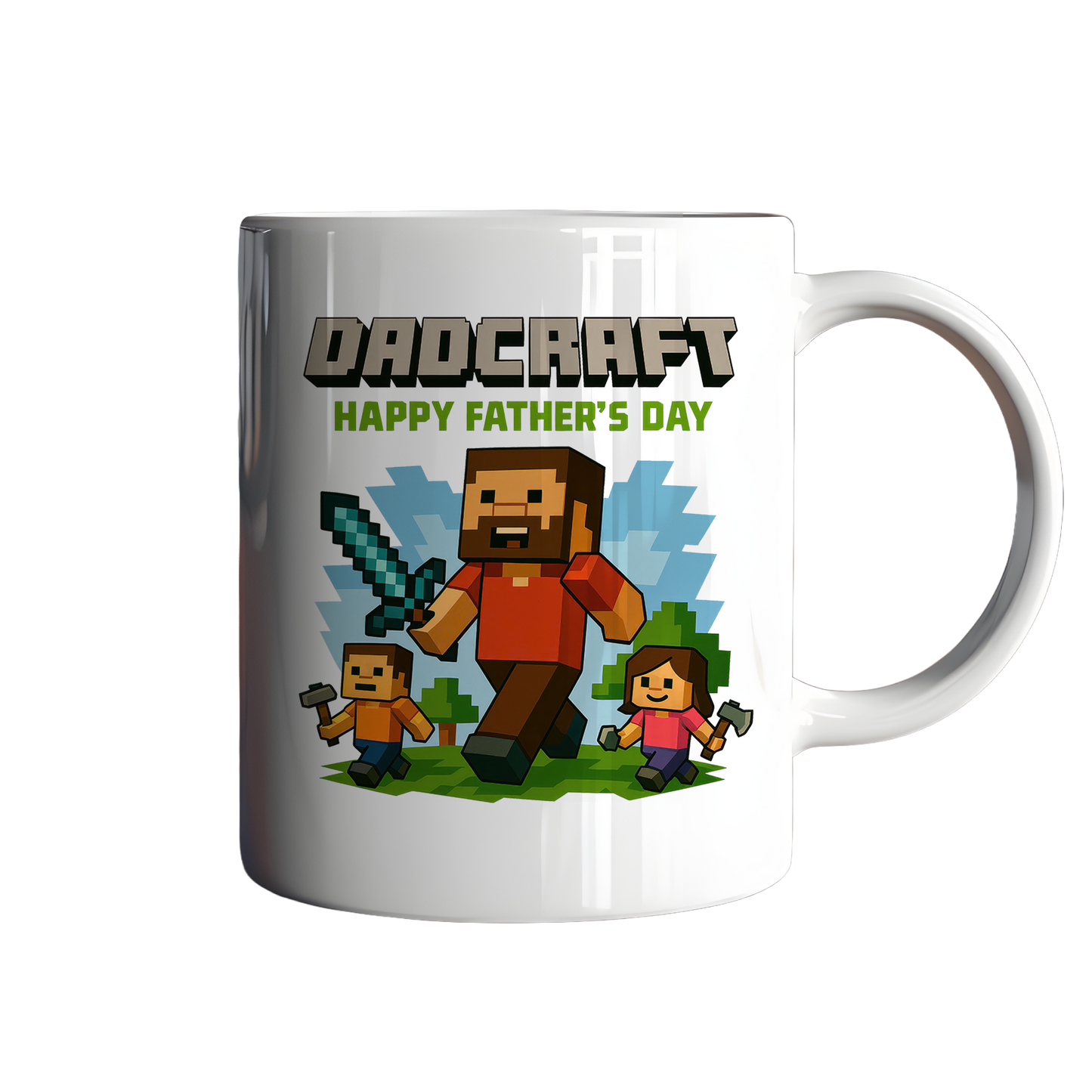Dadcraft – Pixel Style Father’s Day Mug