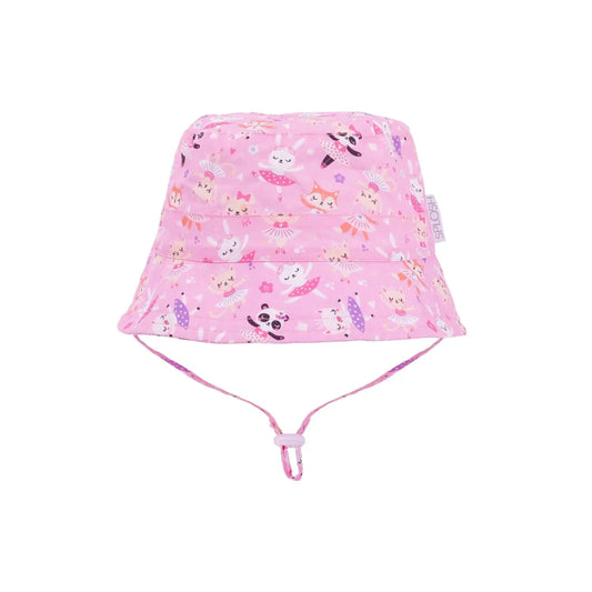 Kids Sun Hat & Wet Bag Set - Ballerina Design