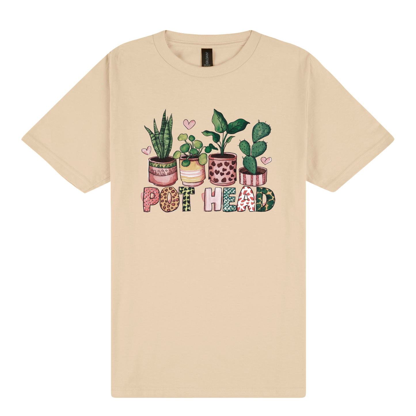 Pothead Potted Plants DTF Printed Tee