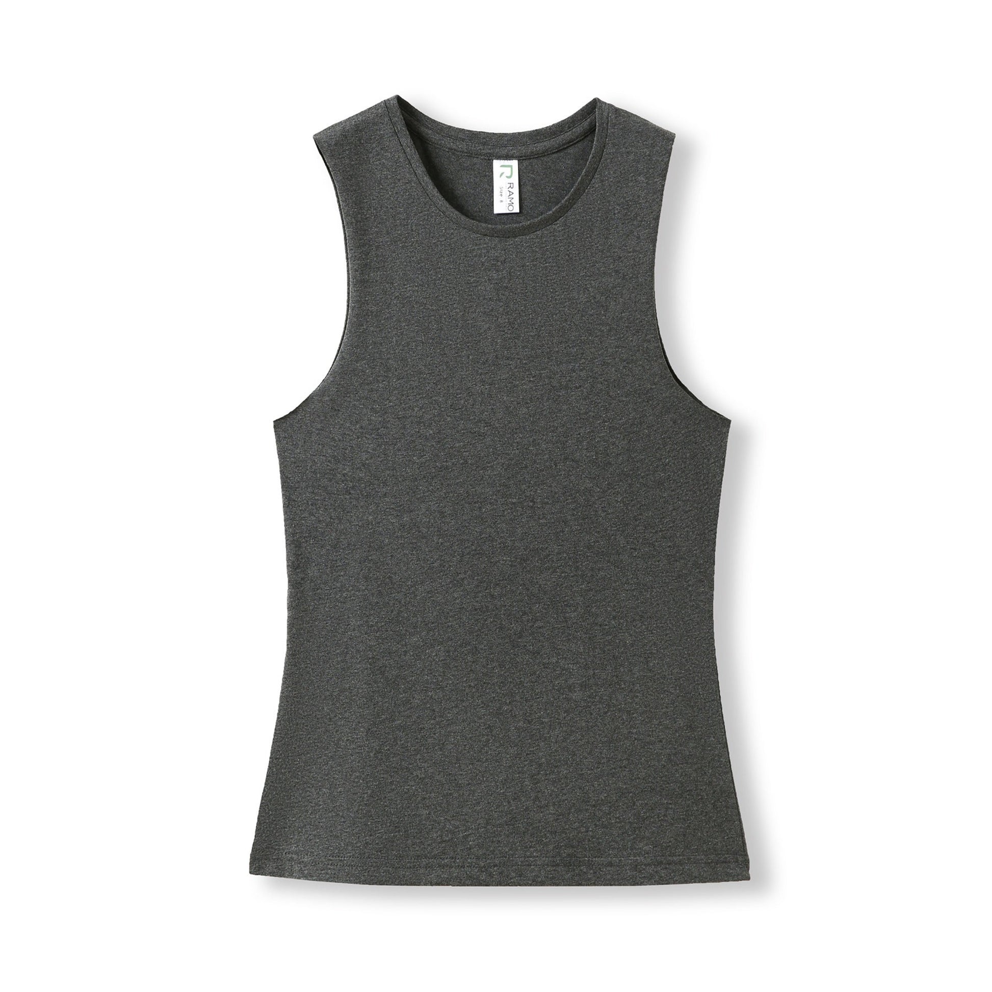 Gray tank top on a white background