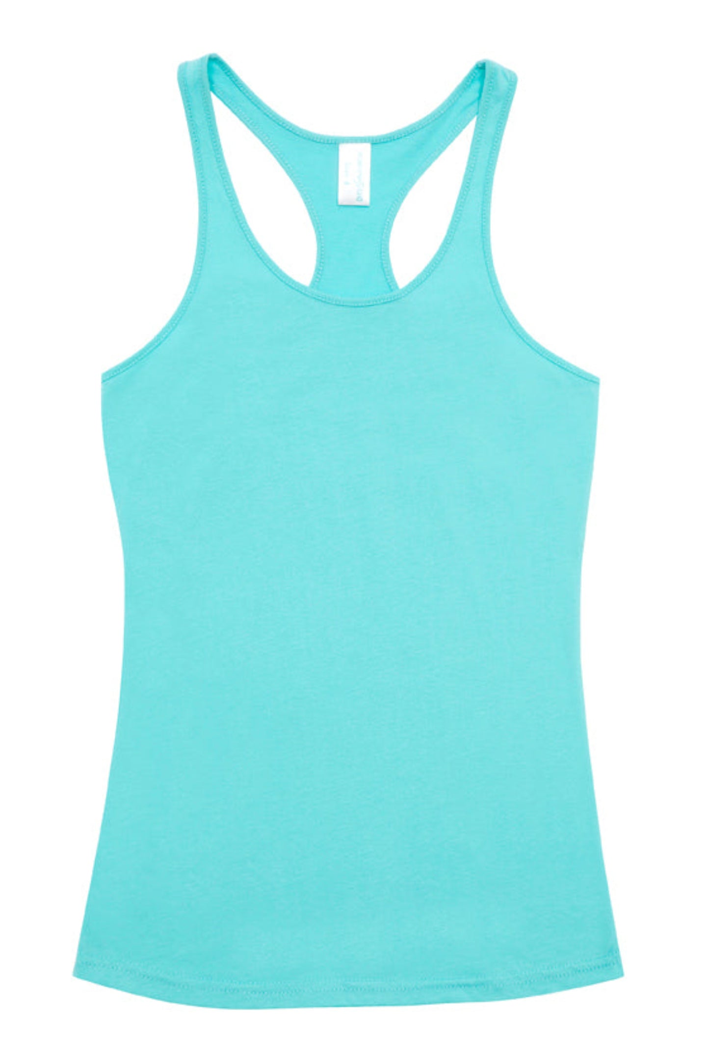 Light blue tank top on a white background