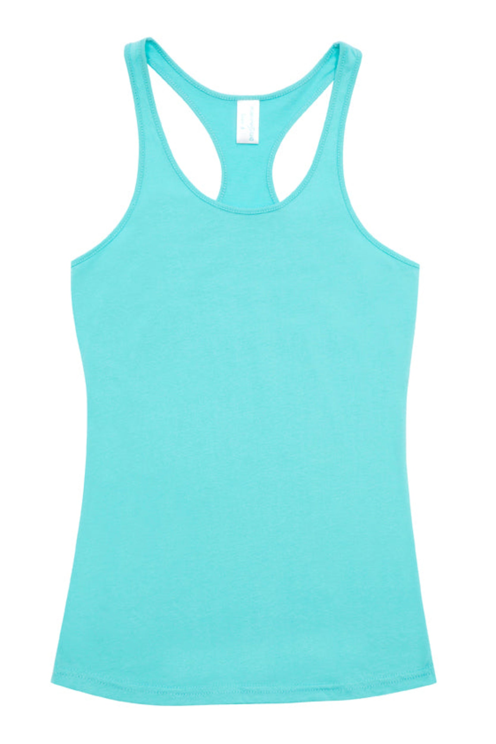 Light blue tank top on a white background