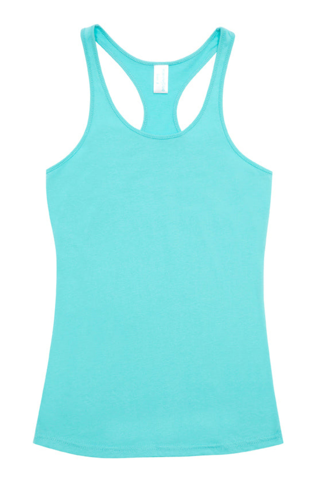 Light blue tank top on a white background