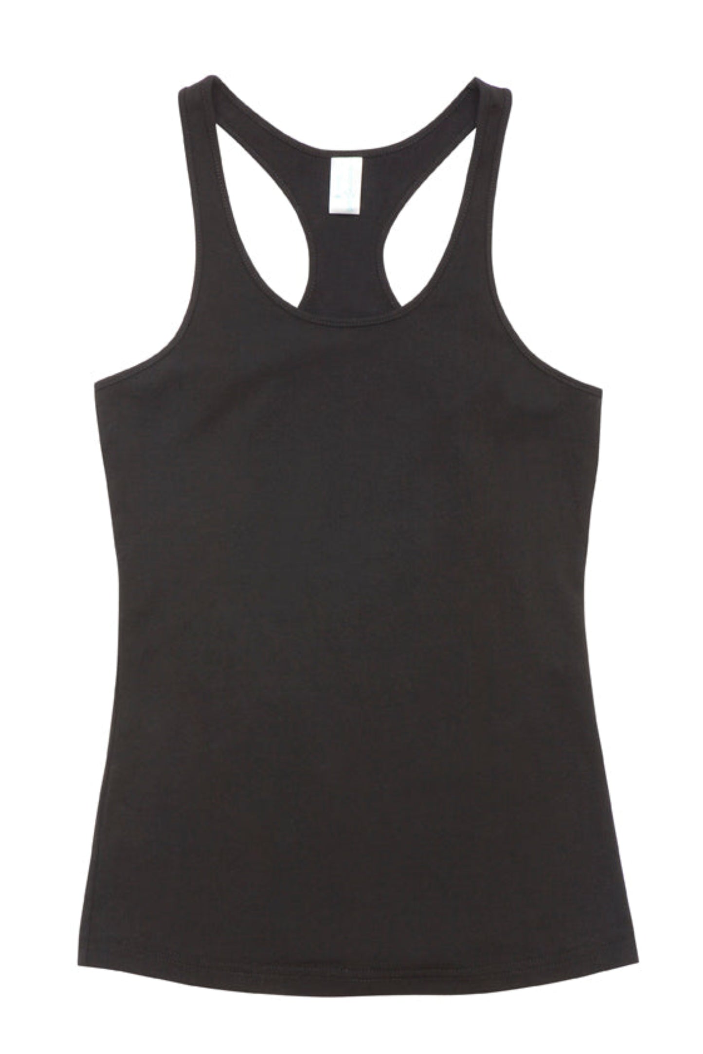 Black tank top on a white background