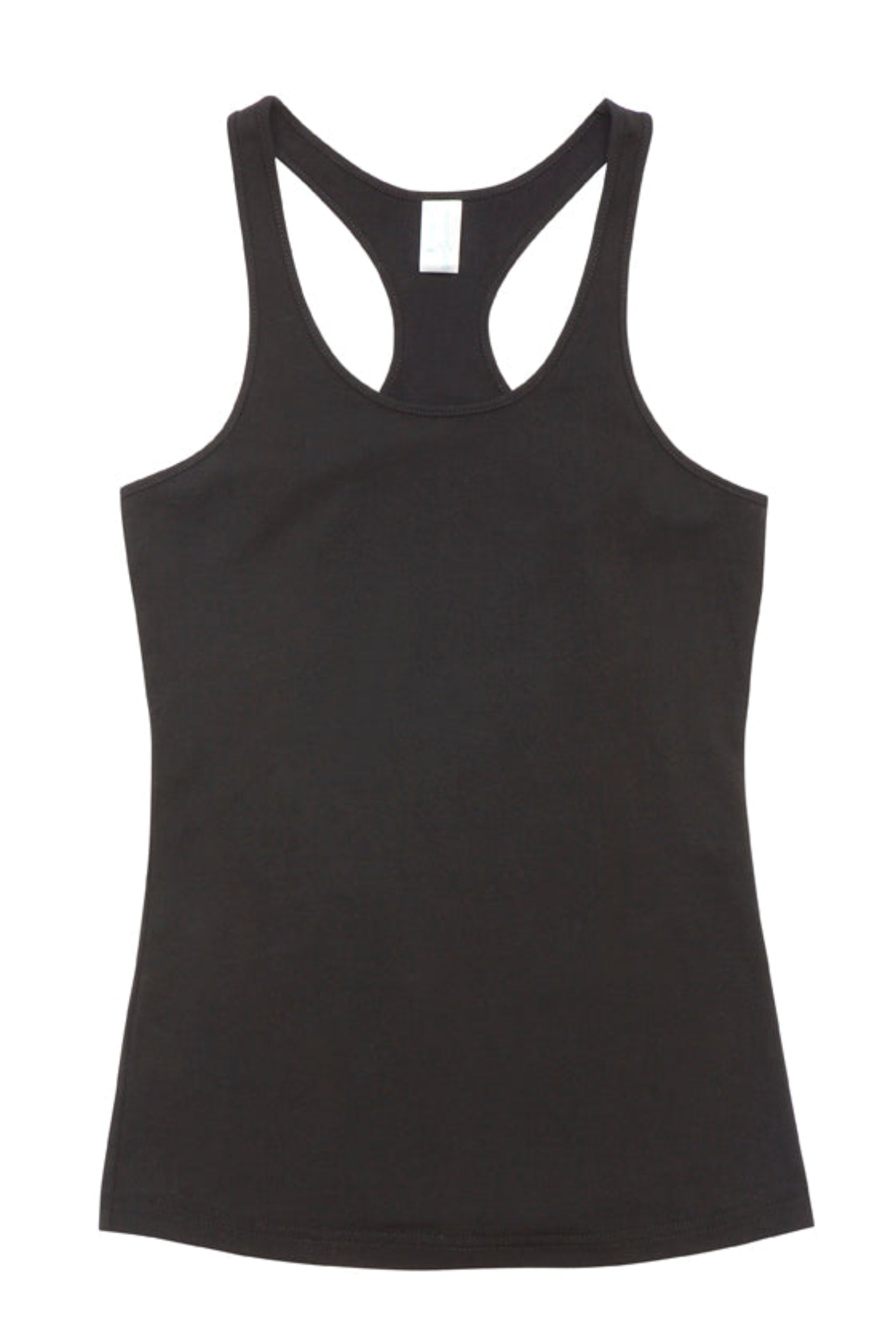 Black tank top on a white background