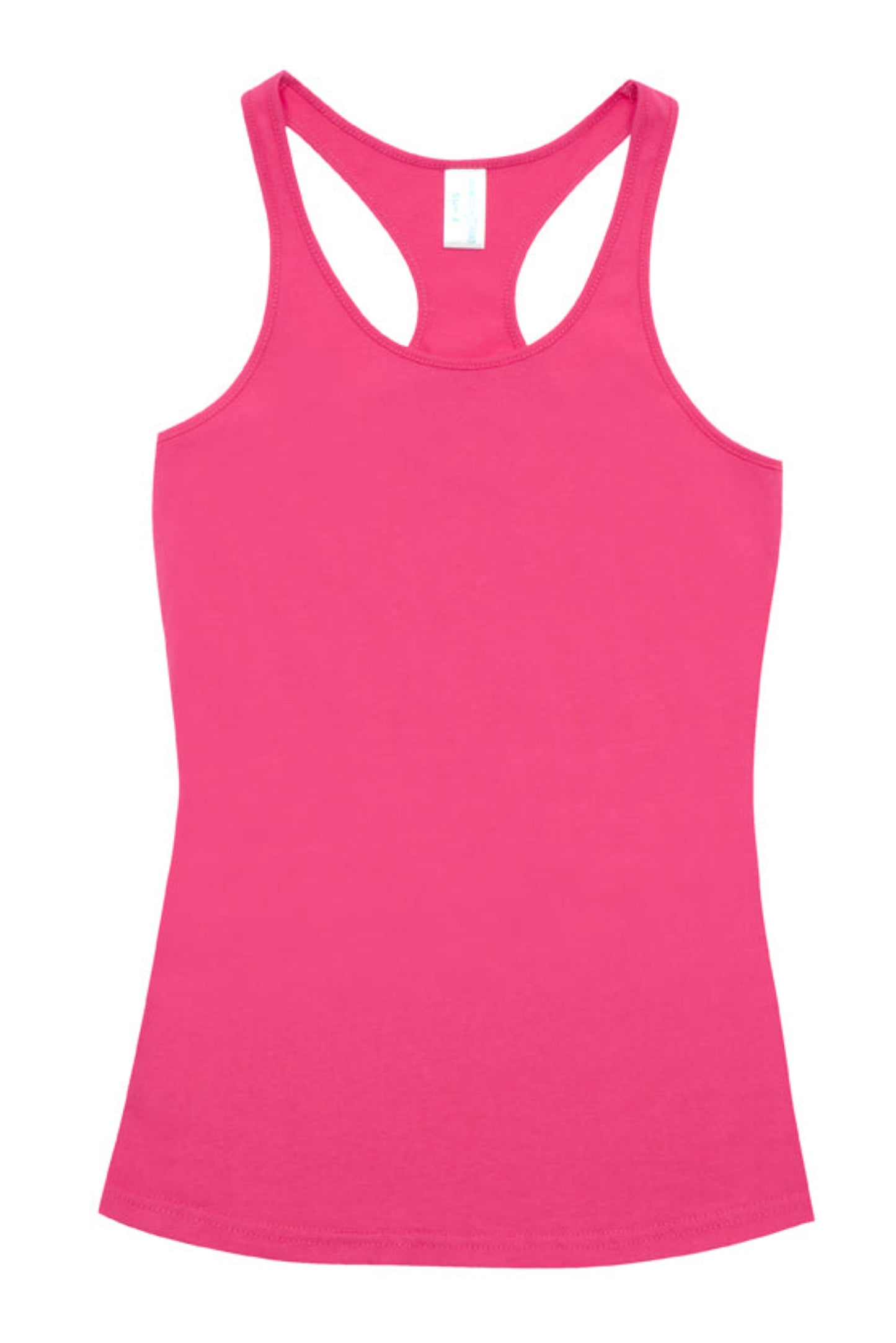 Pink tank top on a white background