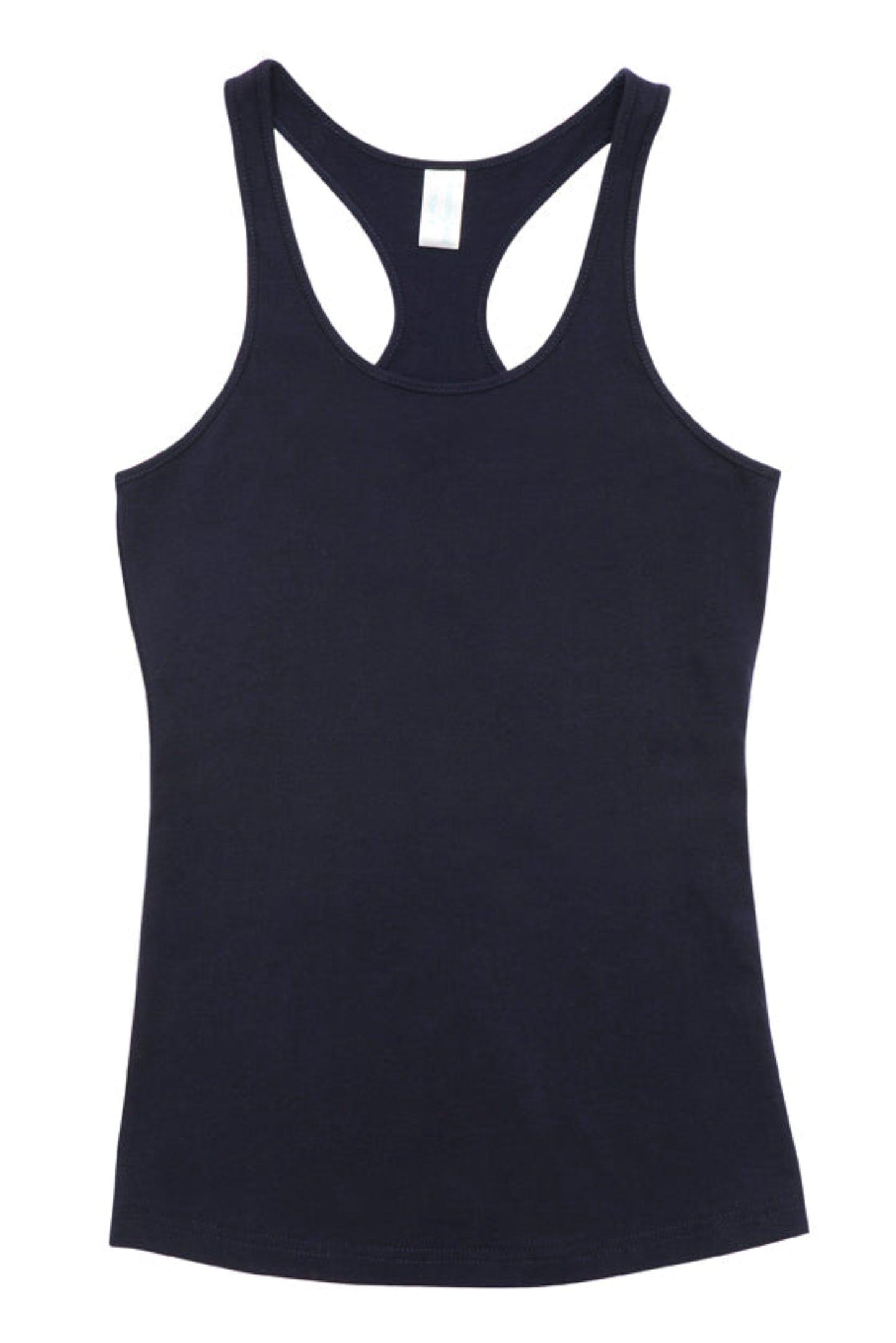 Navy tank top on a white background