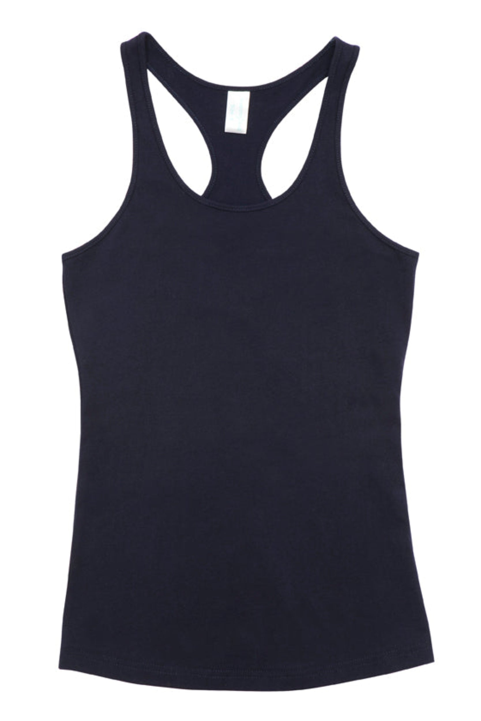 Navy tank top on a white background