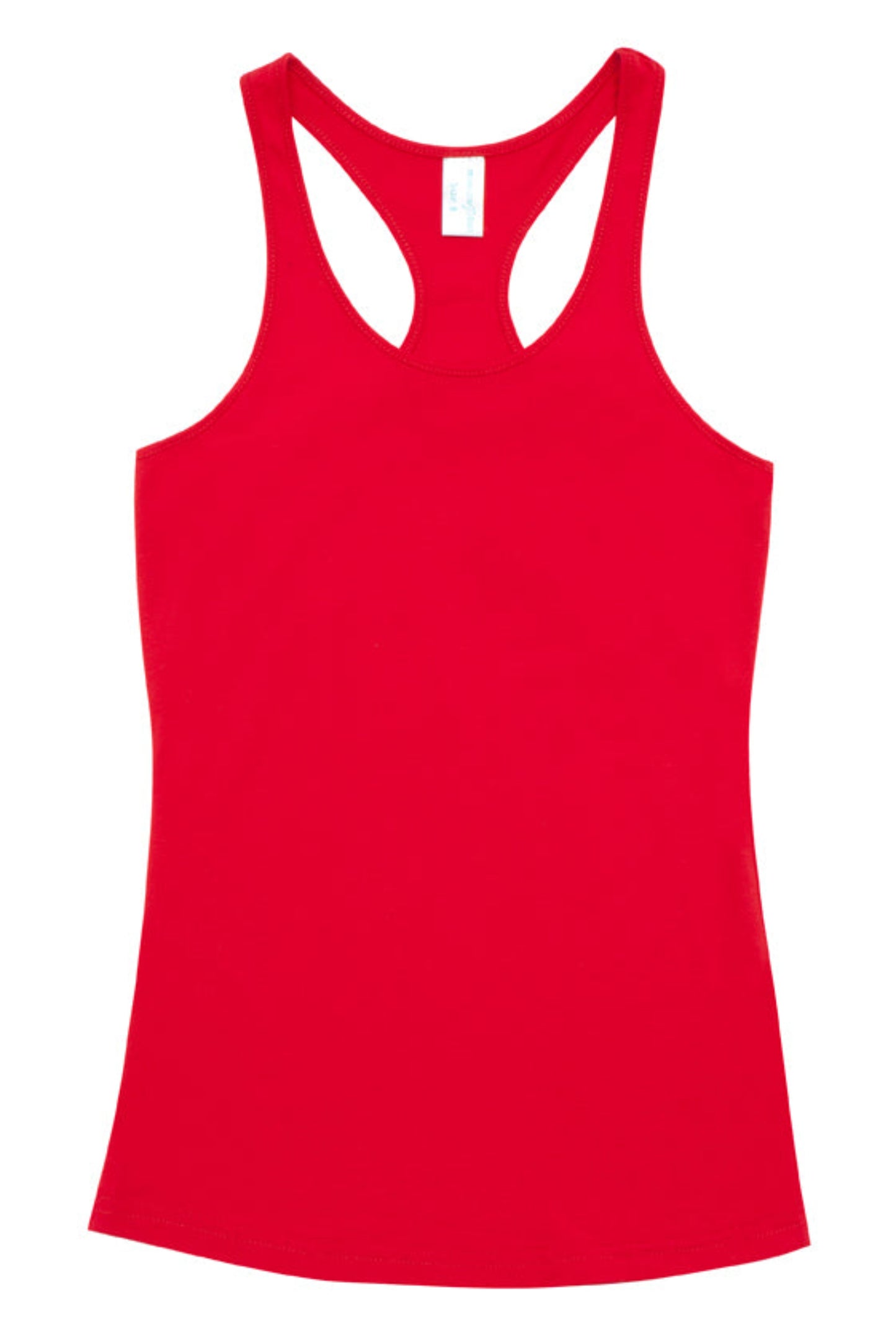Red tank top on a white background