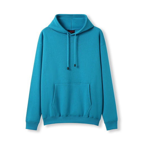 Blue hoodie on a white background