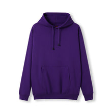 Load image into Gallery viewer, Purple hoodie on a white background
