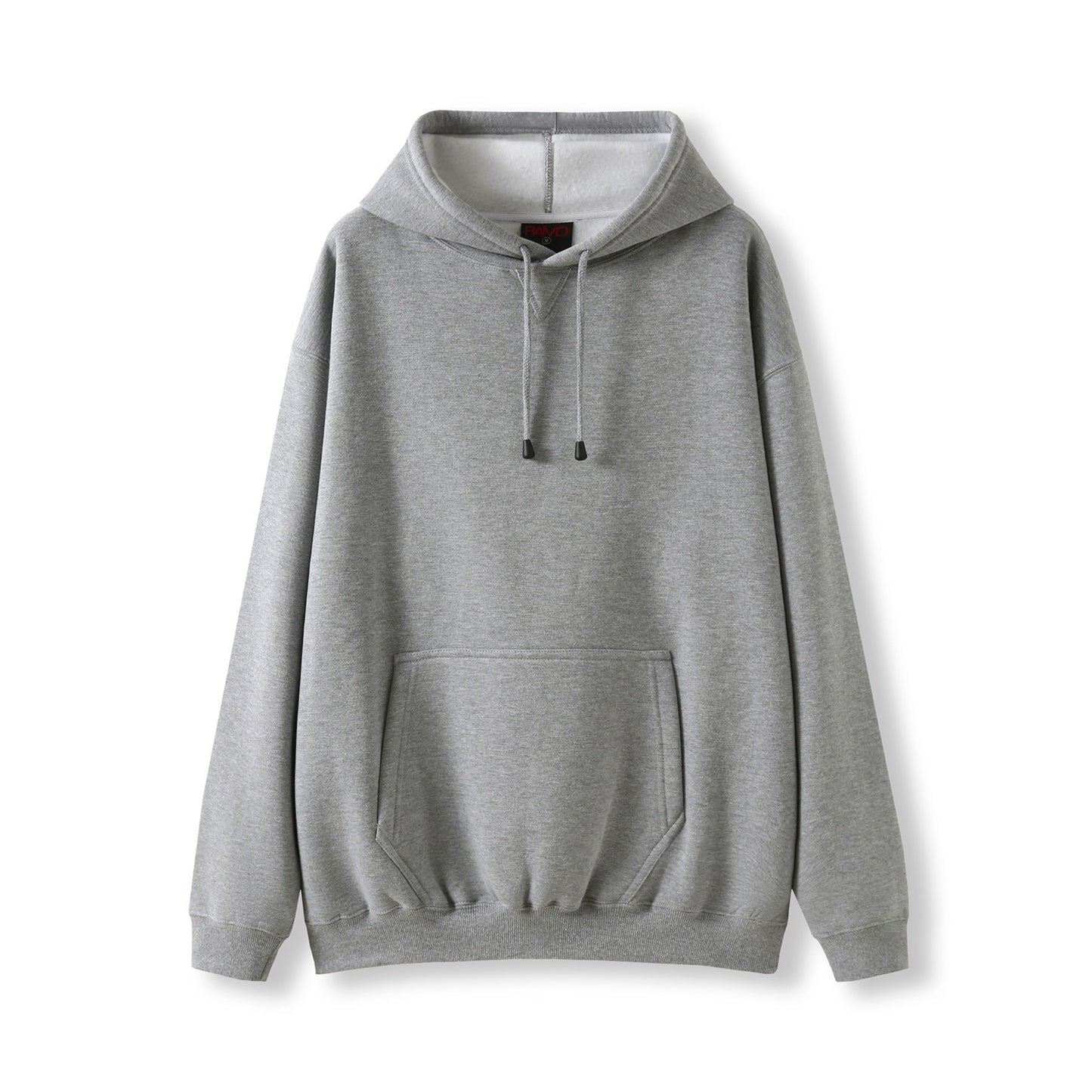 Gray hoodie on a white background