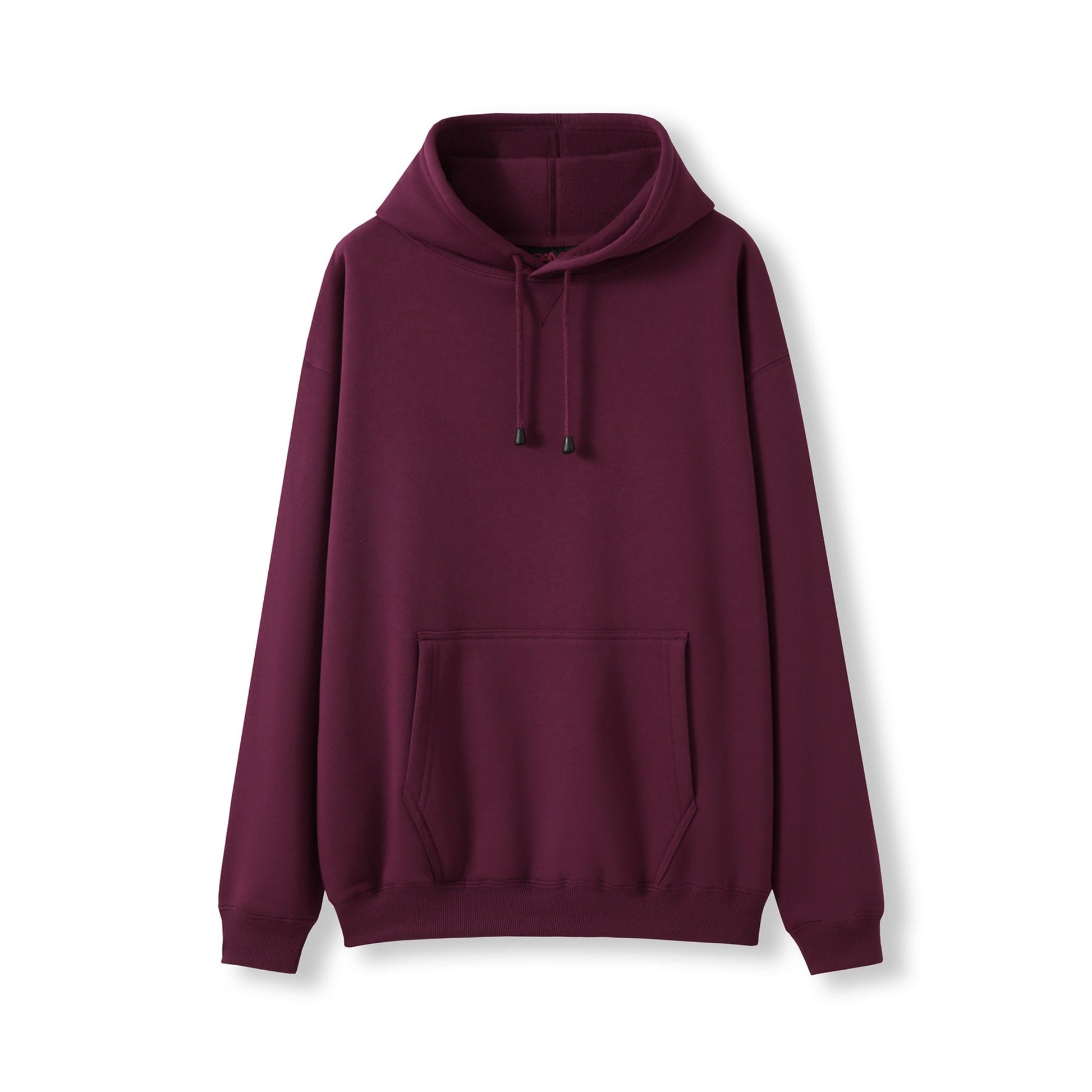 Maroon hoodie on a white background
