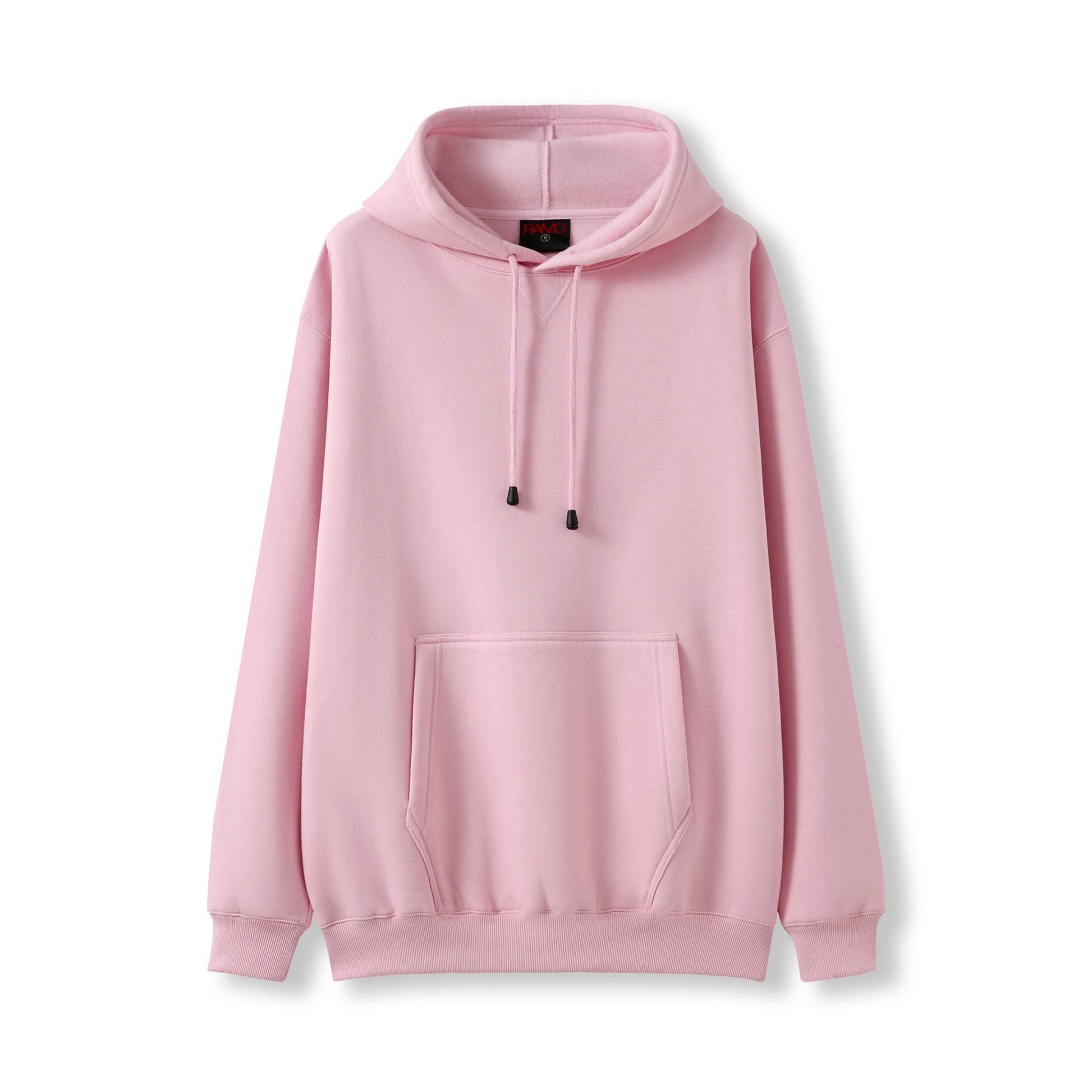 Pink hoodie on a white background