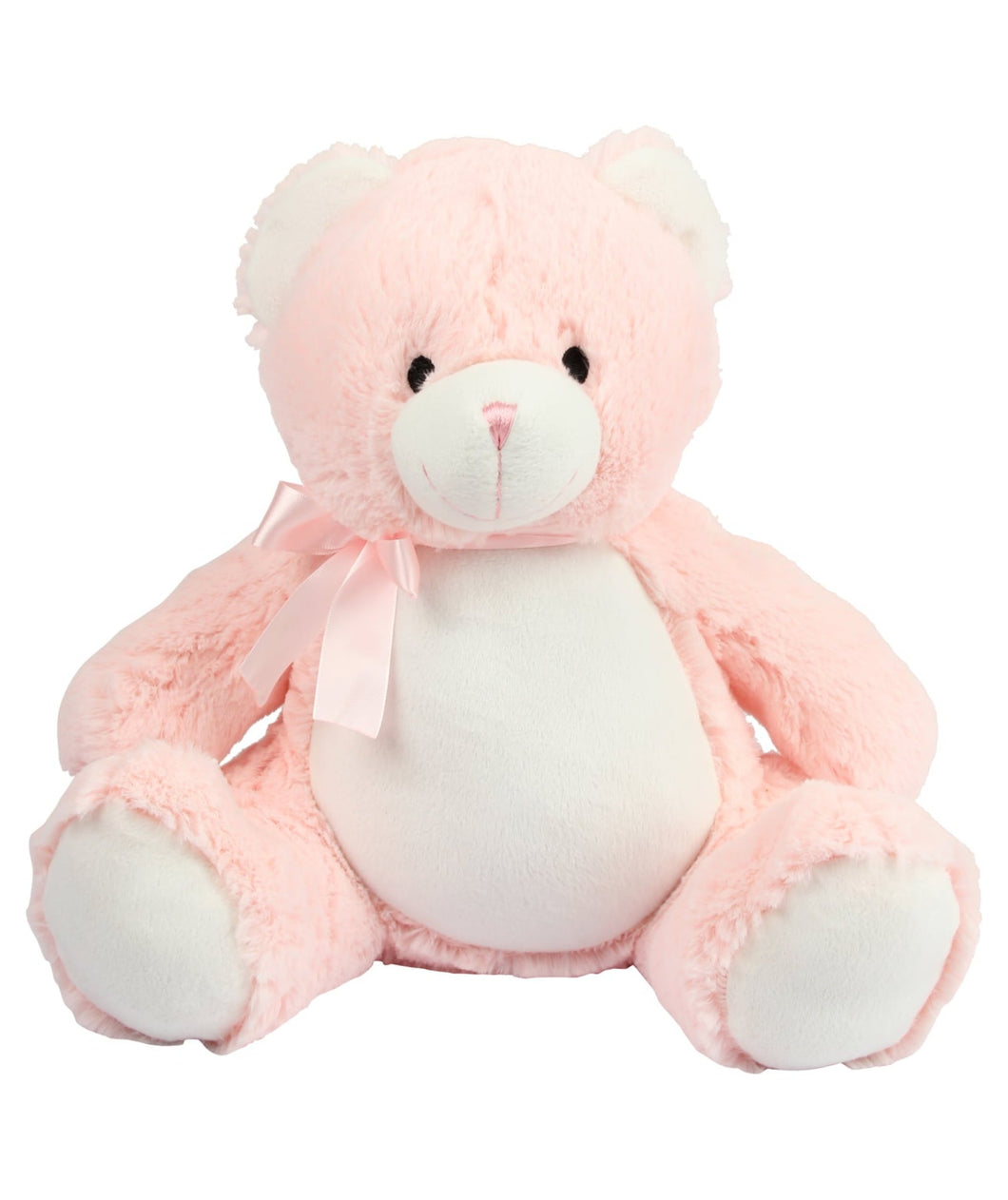 Pink Bear- Personalised Embroidered Zippies by Mumbles