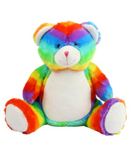 Load image into Gallery viewer, Rainbow Bear - Personalised Embroidered Zippies by Mumbles
