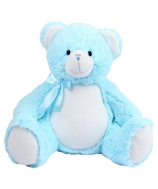 Blue Bear – Personalised Embroidered Zippie by Mumbles