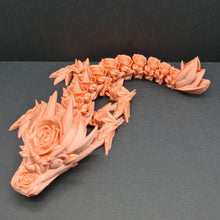 Load image into Gallery viewer, 3d PLA Printed Baby Rose Gold Rose Dragon Cinderwing
