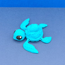 Load image into Gallery viewer, 3d Printed Cyan Blue PLA Dessurtle Turtles Cinderwing
