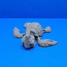 Load image into Gallery viewer, 3d Printed Grey PLA Grenurtle Removable Head Cinderwing
