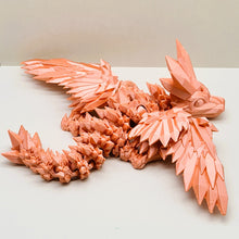 Load image into Gallery viewer, 3d Printed Articulated Silk PLA Winged Baby Dragon Cinderwing
