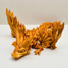 Load image into Gallery viewer, 3d Printed Articulated Silk PLA Winged Baby Dragon Cinderwing
