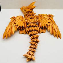 Load image into Gallery viewer, 3d Printed Articulated Silk PLA Winged Baby Dragon Cinderwing
