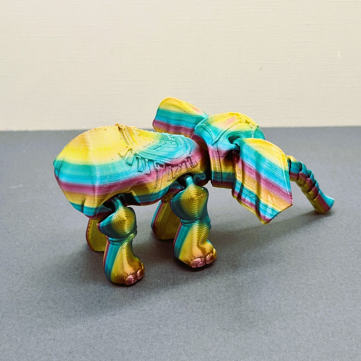 Flexi Factory Silk Rainbow Balancing Elephant and Small Ball