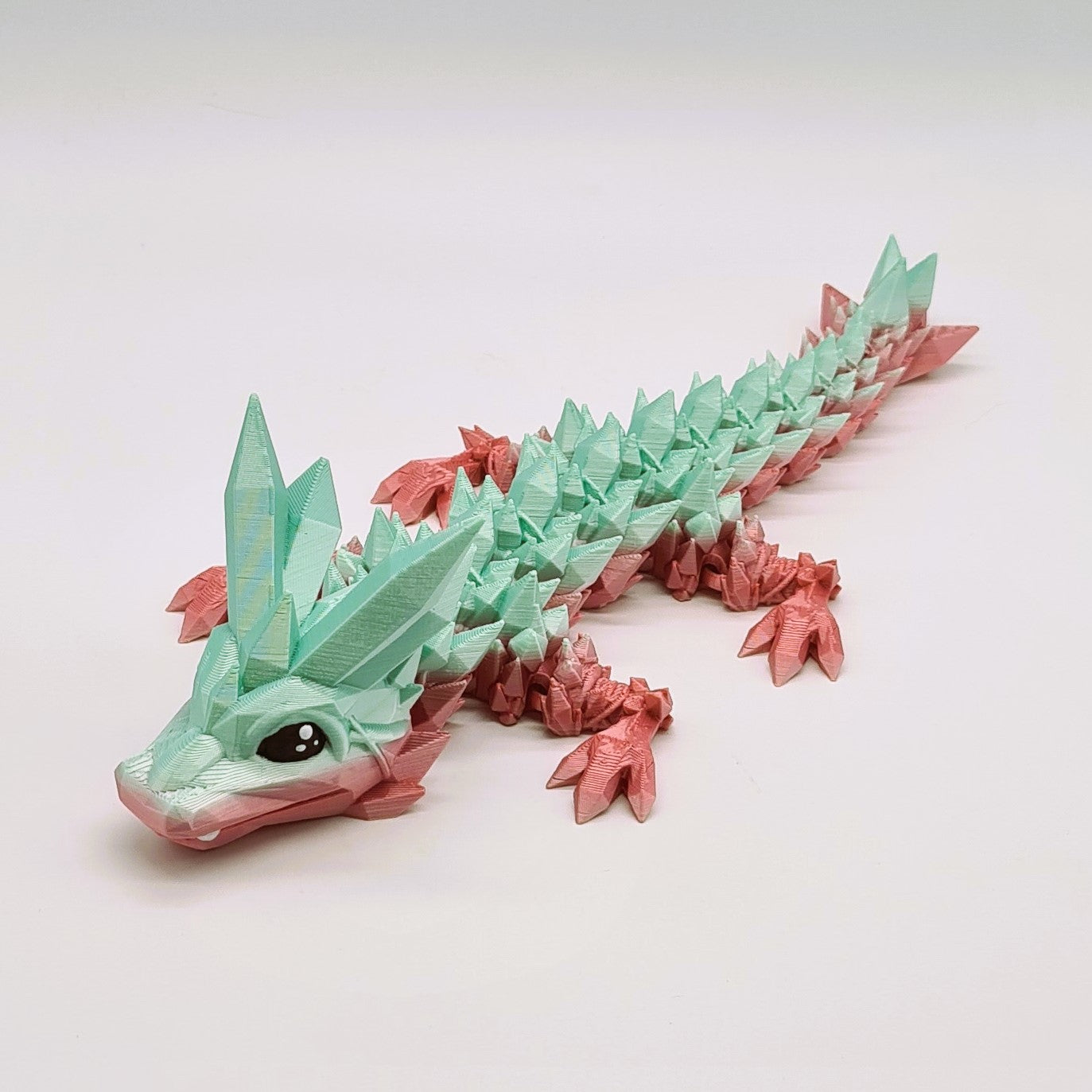 3d Printed Baby Crystal Dragon Pastel Silk PLA Cinderwing