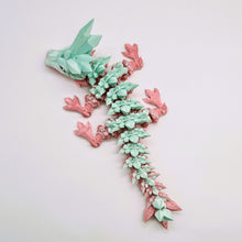 Load image into Gallery viewer, 3d Printed Baby Crystal Dragon Pastel Silk PLA Cinderwing
