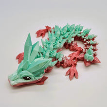 Load image into Gallery viewer, 3d Printed Baby Crystal Dragon Pastel Silk PLA Cinderwing
