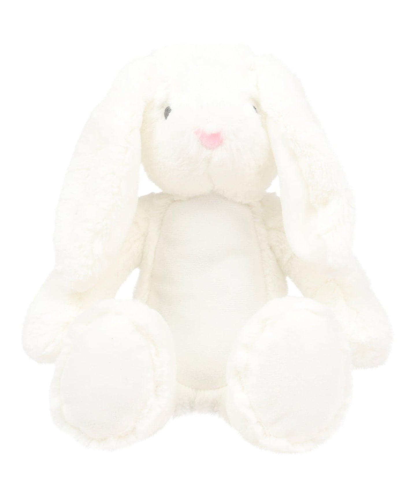 White Bunny - Personalised Embroidered Zippies by Mumbles