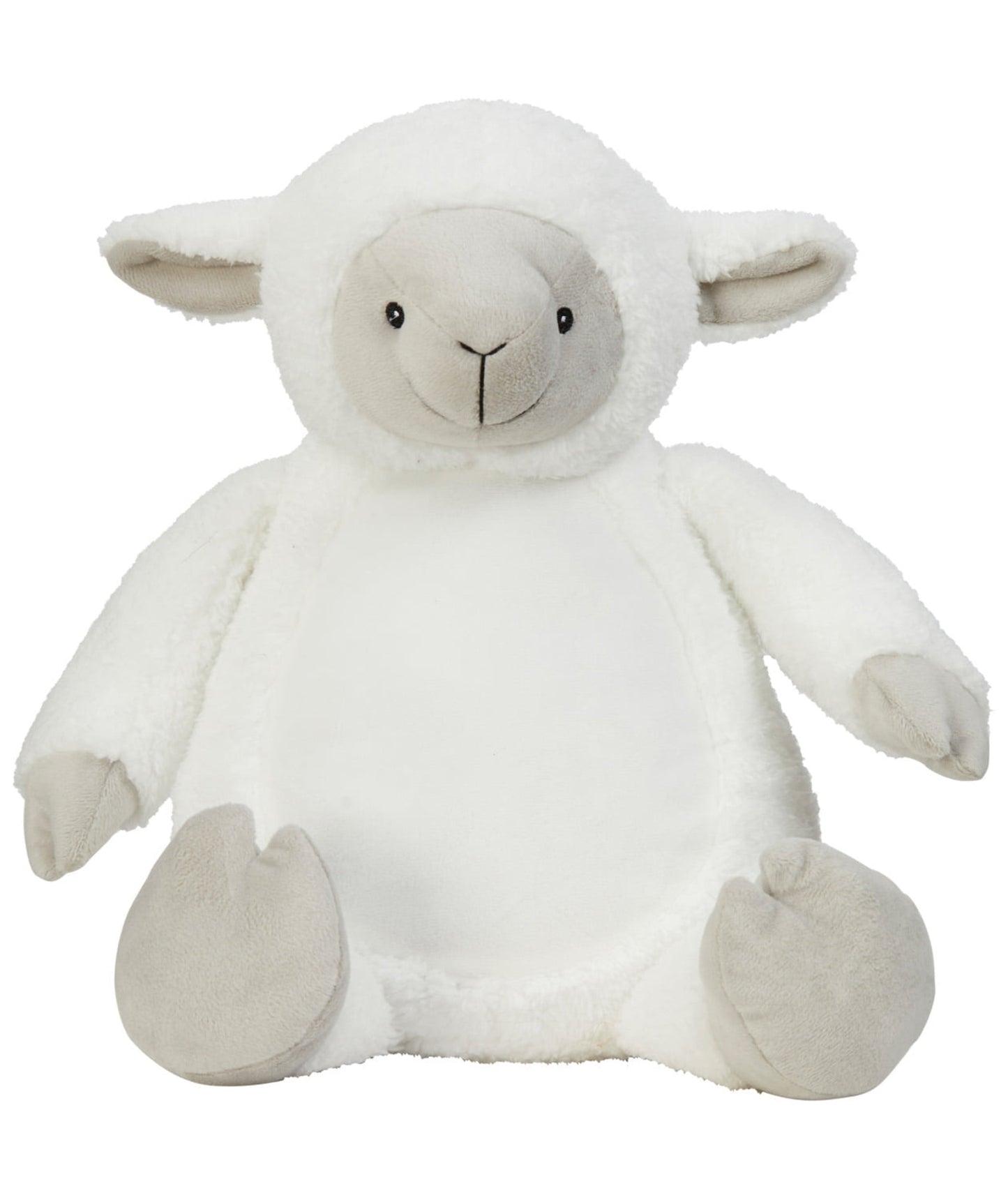 Lamb – Personalised Embroidered Zippie by Mumbles