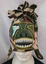 Load image into Gallery viewer, Dino Embroidered Sz L Polar Fleece Beanie
